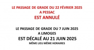 INFORMATIONS EXAMENS DE GRADES