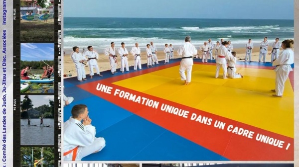 Le Comité des Landes de Judo-Jujitsu organise un stage d'arbitrage du 28 au 30 août 2026 au Centre Sportif de l'Isle Verte à Soustons.